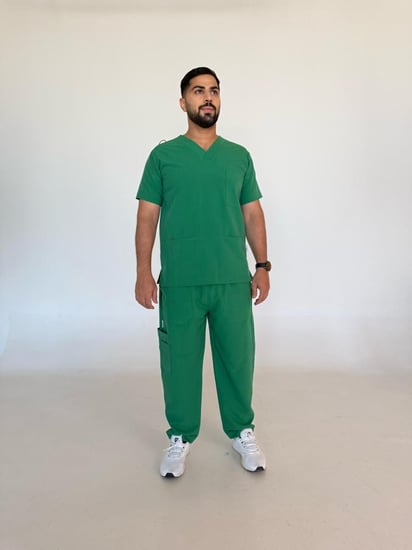 سكراب رجالي أخضر - Green men's scrub