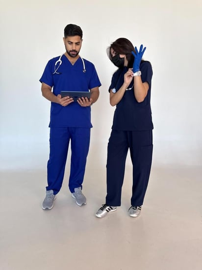 سكراب نسائي كحلي - Navy blue women's scrub