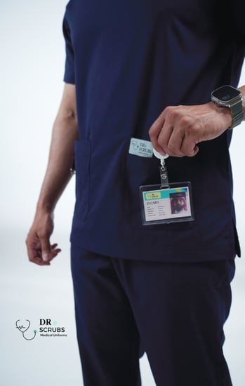 سكراب رجالي كحلي - Navy men's scrubs