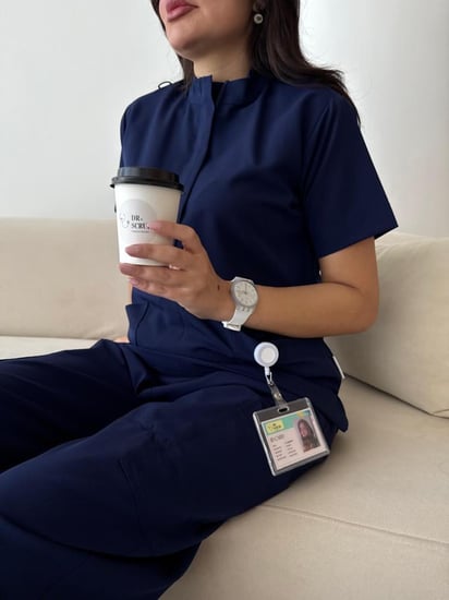 سكراب نسائي كحلي - Navy blue women's scrub