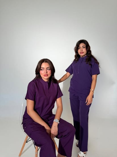 سكراب نسائي بنفسجي - Purple women's scrub