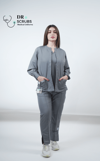 جاكيت نسائي رمادي - Women's grey jacket