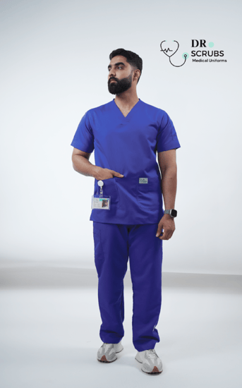 سكراب رجالي أزرق - Navy men's scrubs