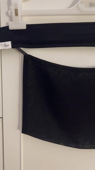 نقاب اسود طويل /قصير - white niqab