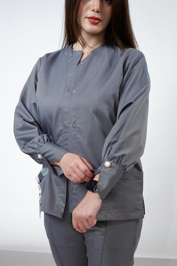 جاكيت نسائي رمادي - Women's grey jacket