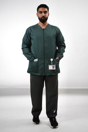 جاكيت رجالي زيتي -Men's olive jacket