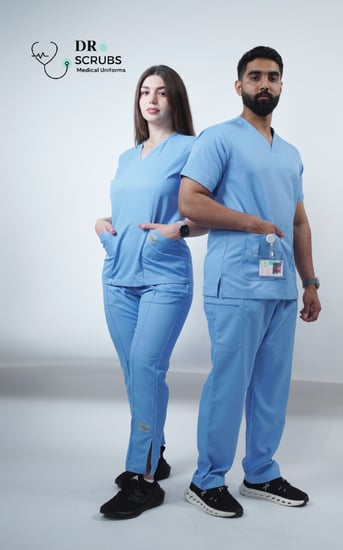 سكراب نسائي سماوي - Sky blue women's scrub