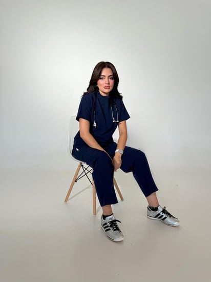 سكراب نسائي كحلي - Navy blue women's scrub