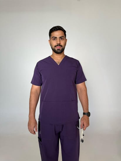 سكراب رجالي بنفسجي - Purple men's scrub