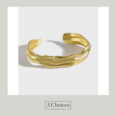 اسوارة فضة - اساور مصنوعة من الفضة عيار 925 بلونين ذهبي وفضي