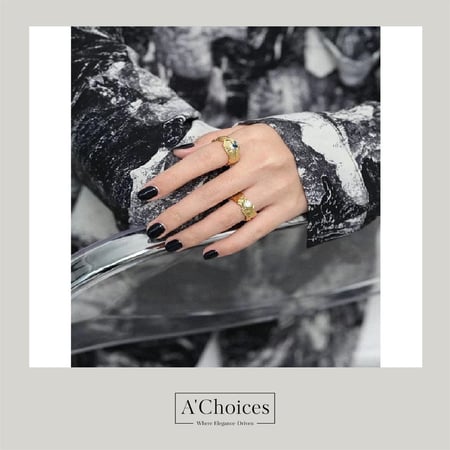 خاتم مصنوع من الفضة عيار 925 مطلي بالذهب مع حجر أزرق قابل للتعديل