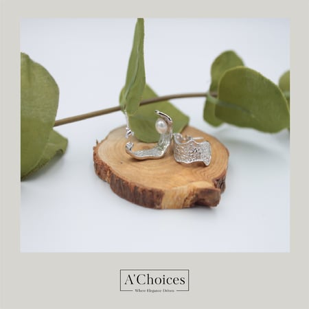 اقراط مميزة مصنوع من الفضة - متجر اي تشويسز