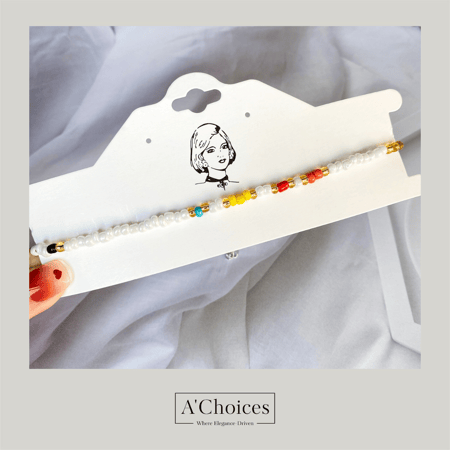 سلسال خرز ملون