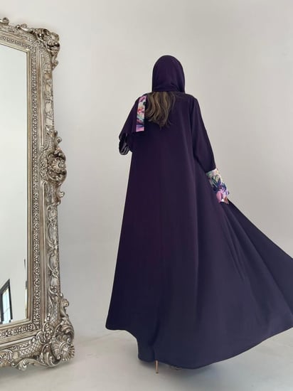 القمــاش كـريب•اكمام كريب هندي•قصـه كلوش