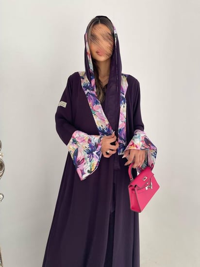 القمــاش كـريب•اكمام كريب هندي•قصـه كلوش