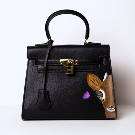 حقيبة الغزال والفراشة لارج