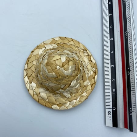 قبعة قش صغيرة