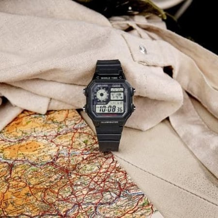 ساعة كاسيو رقمية رجالي CASIO Digital Men AE-1200WH-1AVDF
