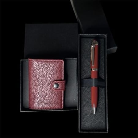 طقم قلم مع محفظة