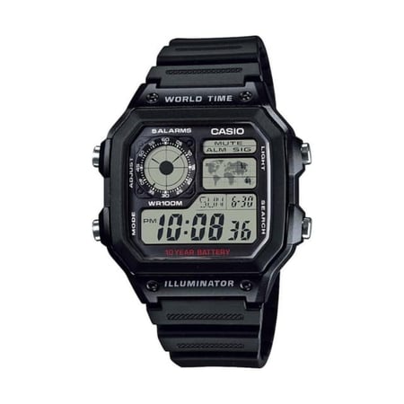 ساعة كاسيو رقمية رجالي CASIO Digital Men AE-1200WH-1AVDF