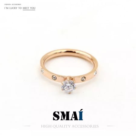 خاتم نسائي من الكريستال