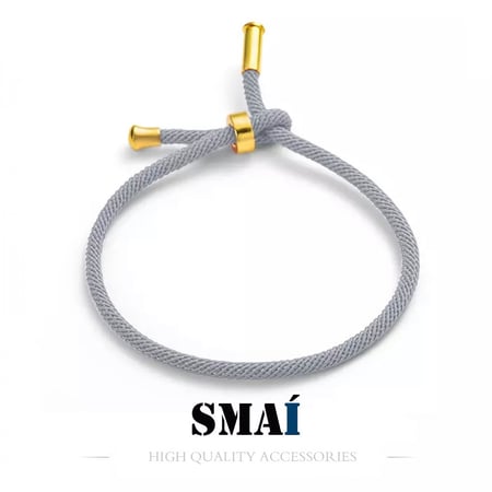 أسورة رجالي ونسائي بحبل قابلة للتعديل