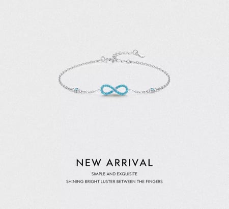 سواره موديانا - فضيه بقطع الفيروز الطبيعي