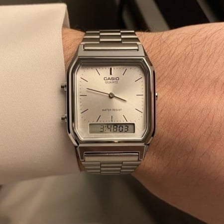 ساعة كاسيو ڤنتج - فضي