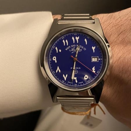 ساعة ويست إند - عربيه اللون أزرق