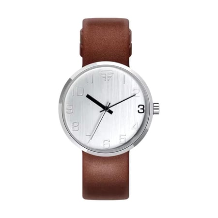 ساعة تومي للرجال فاخرة بحزام بني كوارتز ساعة رجالية