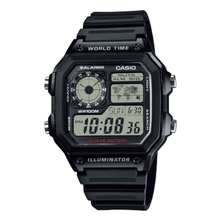 ساعة كاسيو رقمية رجالي CASIO Digital Men AE-1200WH-1AVDF