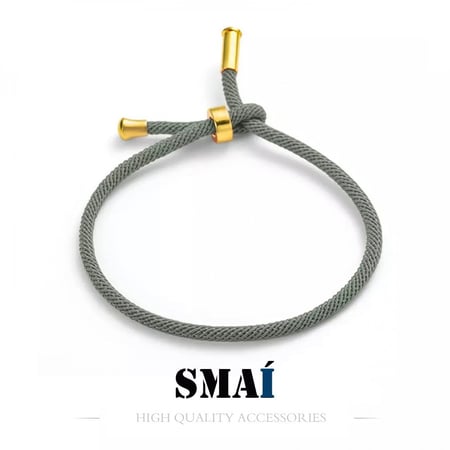 أسورة رجالي ونسائي بحبل قابلة للتعديل