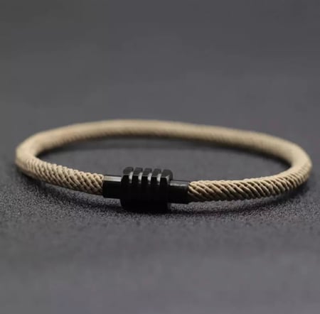 سوار حبل بطراز بسيط للرجال والنساء