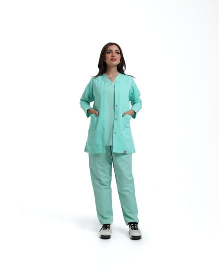 جكت طبي  لون تيفاني فاتح