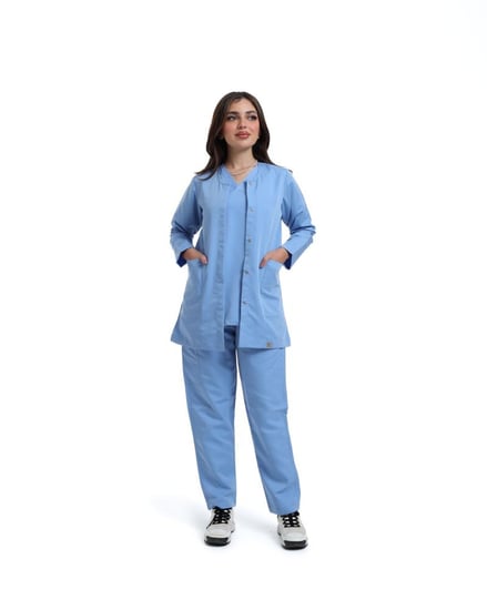 جكت طبي  لون سماوي