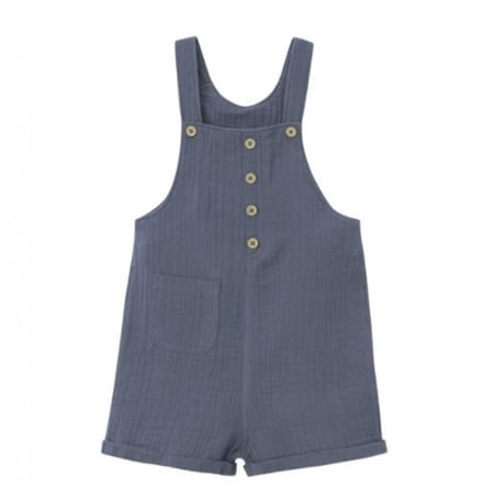 أوفرول بقماش الشاش رمادي مناسب للجنسين