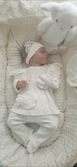 بدلة مواليد من5 قطع مقاس 0-2