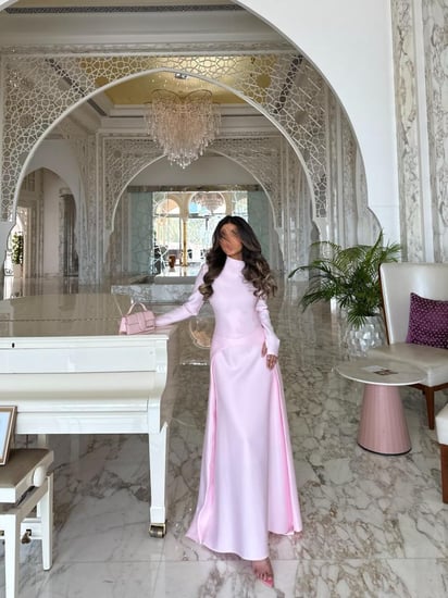 فستان بيبي بينك