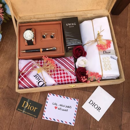 طقم هدايا رجالي متكامل ماركة ديور