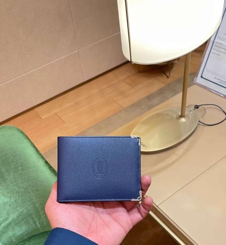 محافظ كارتير لون ازرق - محفظه ماركه كارتير اللون الازرق