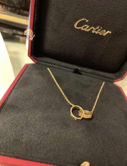 سلاسل كارتير نسائي مطليه ذهب
