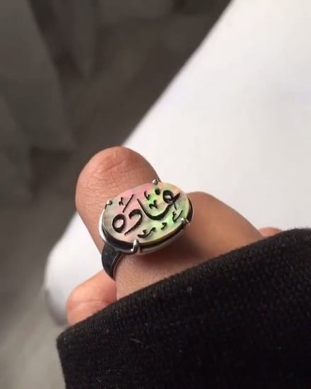 خواتم نسائية بالاسماء فضة 925 جرام - متجر ناستيا