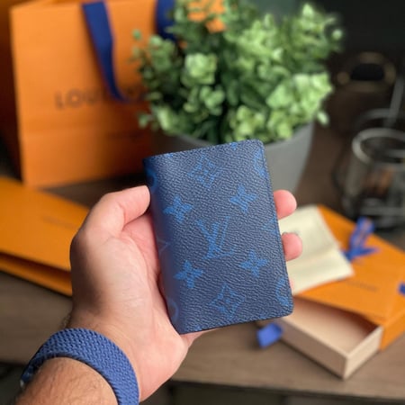 محفظة رجالية لويس فيتون لون ازرق