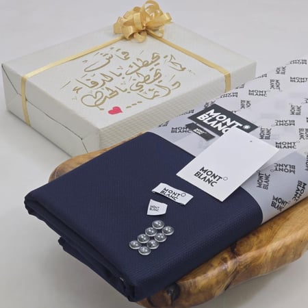 قماش شتوي مونت بلانك لون كحلي