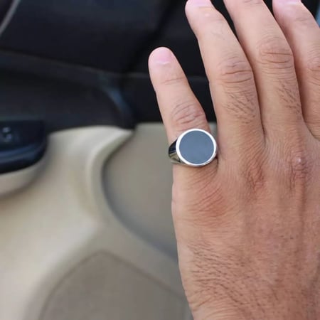 خواتم ملكية رجاليه لون كحلي - متجر ناستيا