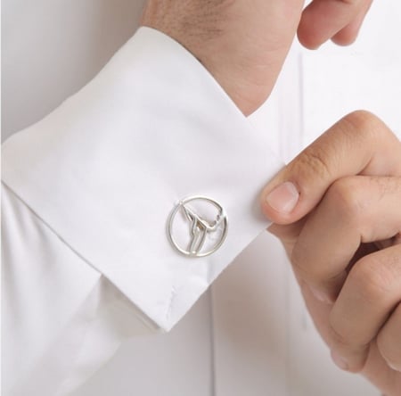 كبك رجالي ثياب بالاسم فضة