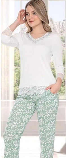 بيجامة طويلة من Mariposa - 8405