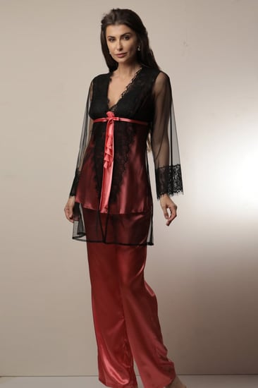 بيجامة كلاسيكية 3 قطع من Leydia - 5981P