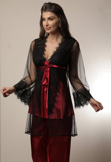 بيجامة كلاسيكية 3 قطع من Leydia - 5981P