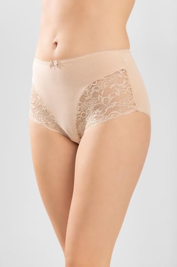 سروال قطن بخصر عالي مزين بالدانتيل من Baykar - 8924